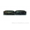 Tiger Ebony Oval with Groove Wood Beads 12x30mm